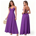 New Elegant Dress Spaghetti Strap Backless Corset Long | SAMAG