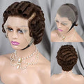 613 Blonde Pixie Cut Short Bob Loose Wave Human Hair Wigs Chocolate Brown Short Bob 13x4 Transparent Lace Front Wigs Preplucked