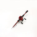 DEUKIO Fishing Rod Reel Combo 1.8M 2.1M 2.4M Carbon Fiber Casting Rod and 7.2:1 Gear Ratio Left Handle Baitcasting Reel