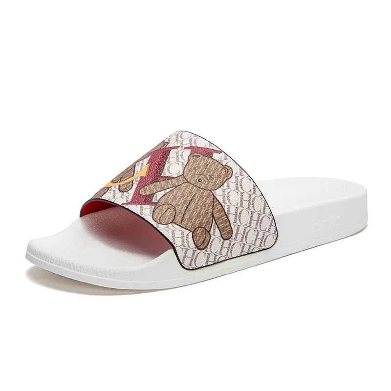 Women's Beach Shoes Summer Simple Beige Home Shoes Bathroom slippers