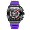 Sports Men's Watch ONOLA Luxury Fashion Fully Automatic Mechanical Watches men Unique Design Waterproof Tape Watch Wristwatch