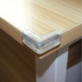 4PCS Transparent Silicone Table Corner Protector Child Safety Anticollision Edge Cover Soft Liquid Silicone Furniture Accessory