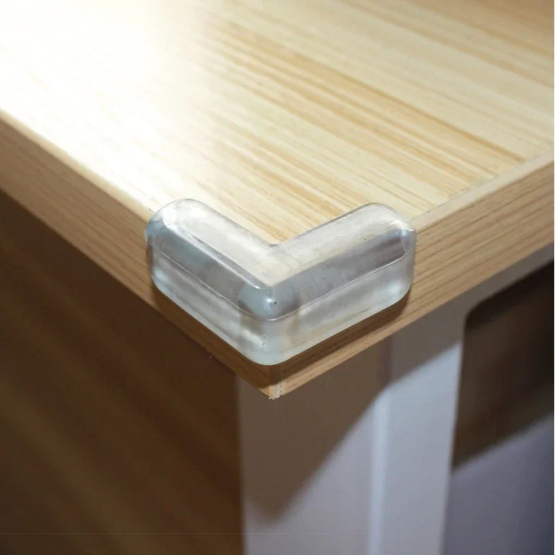 4PCS Transparent Silicone Table Corner Protector Child Safety Anticollision Edge Cover Soft Liquid Silicone Furniture Accessory