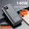 Lenovo 2026 140W 500000mAh Ultra Capacity Power Bank Super Fast Charging CCC Portable Charger For IPhone Samsung