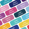 120pcs Custom Name Stickers 2 Sheets Waterproof Labels for School Supplies, Clothing, Lunch Boxes, Water Bottles, Daycare