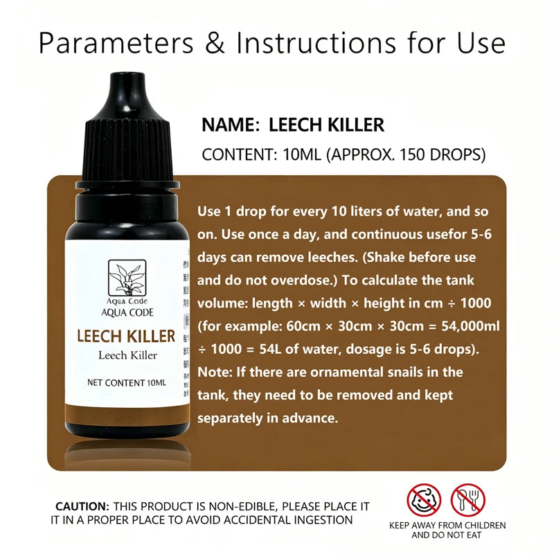 Aqua Code Leech Killer Aquarium Water Treatment Liquid | SAMAG