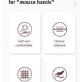 Computer Game Mouse Pad Large Thickened Eva Ergonomic Mousepad Wrist Pad Non-Slip Mouse Mats For Office Accessories