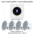 Home Audio Background music player system Bluetooths sound in wall amplifier TF USB FM control panel with stereo ceiling speaker