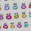 1/5/10Pcs Interesting Nail Art Stickers, Cute Jelly 2D Scrapbooking Stickers, DIY Waterproof Stickers