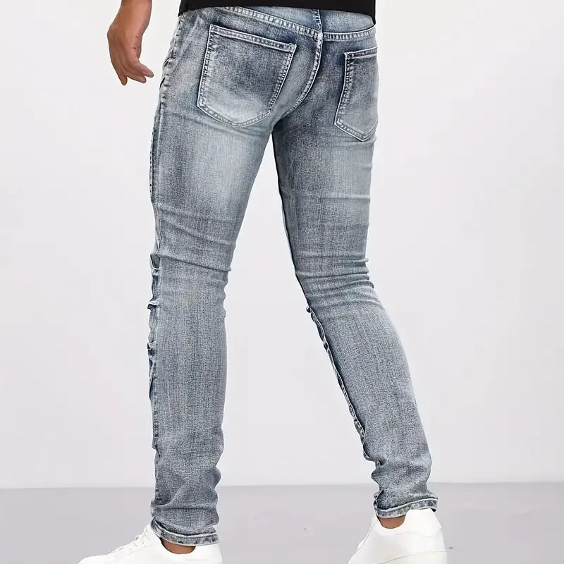 Jeans Men's Small Straight Leg Denim Design Pants | SAMAG
