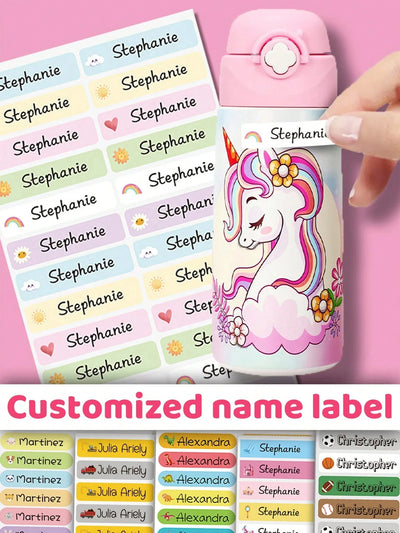 4.6CM Long Custom Name Sticker, Personalized Cartoon | SAMAG