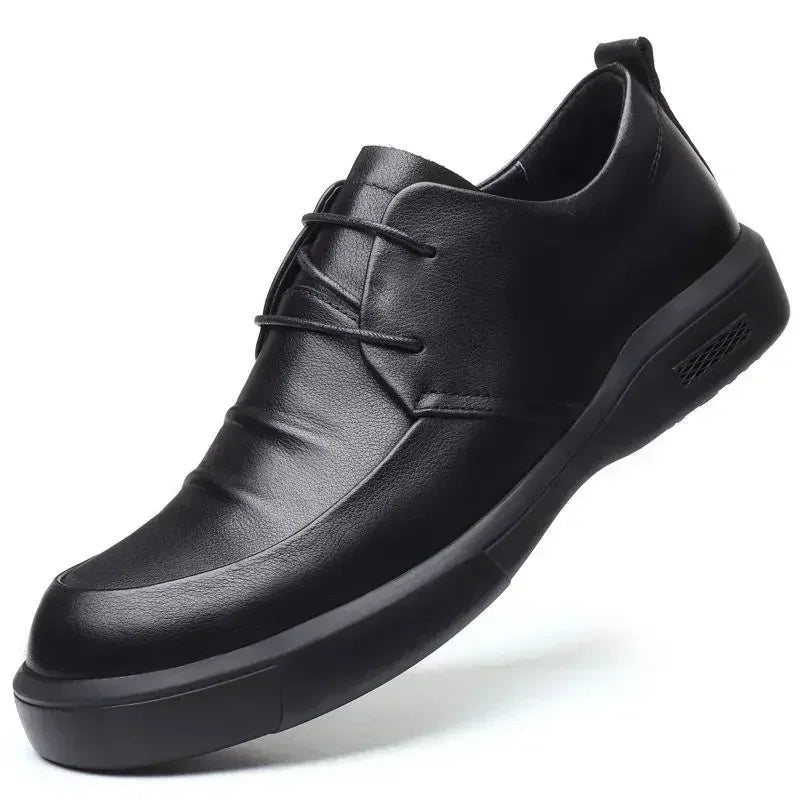 Dress Shoes Man Cowhide Casual Business Social Shoe for Men Black Cheap Liquidation Clearance Official Elegant and Classic Suit