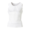 Men Shapewear Vest Triangle Mesh Chest Breathable Compression Tank Top Summer Slim Fit Body Shaper Sports Casual Daily Undershir