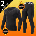 2-piece men's warm corset Ski warm suit Corset jacket and trousers Men's fitness pants shirt running yoga athletes sports pants