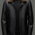 Leather Fur Jacket Men Jacket Winter Leather Coat Men Vintage Classic Leather Jackets High Quality Men