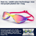 Mirrored Anti Fog Racing Swim Goggles UV Protection | SAMAG