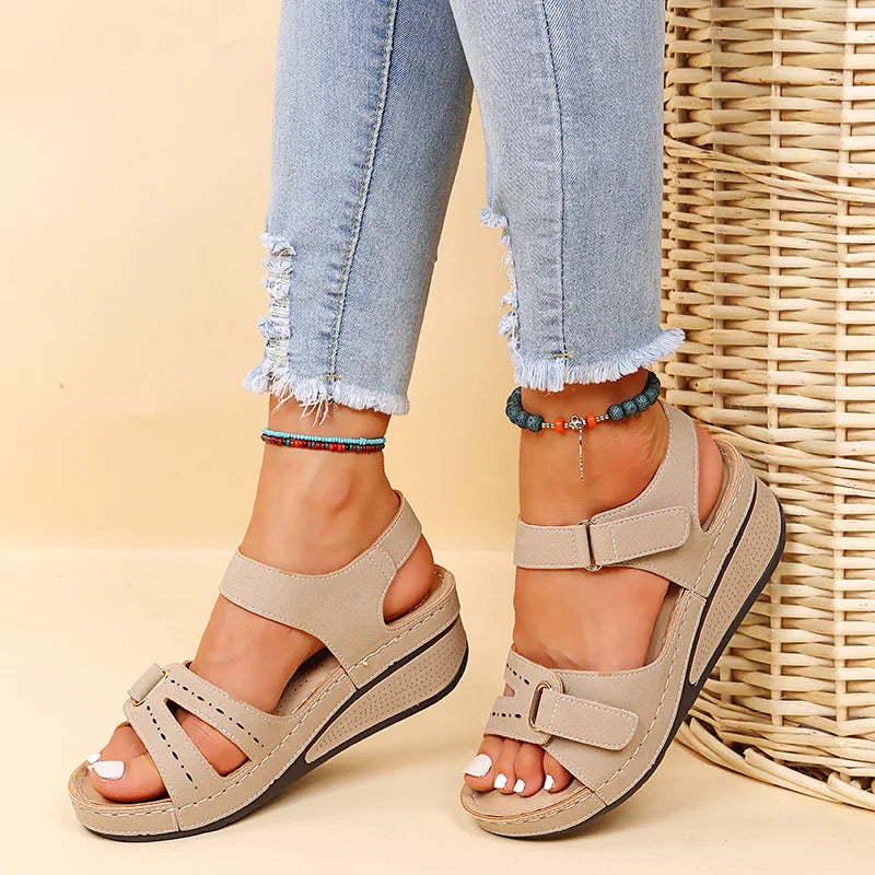 2025 New Sandals Shoes Women Soft Women's Sandals Slip on Walking Shoes Open Toe Slipper Party Footwear