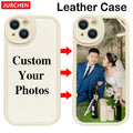 Custom Photo Cases For iPhone 17 16 15 14 13 12 11 Pro 17Pro Max Air Mini Plus Silicone Transparent Leather Glass Plastic Cover