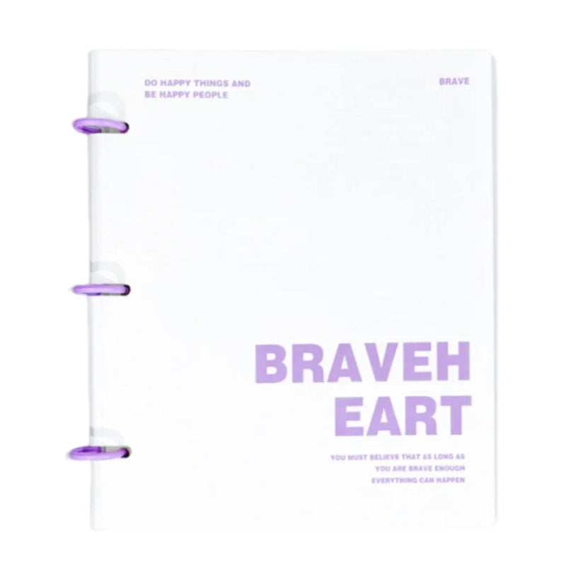3 Ring Loose-leaf File Folder Waterproof Detachable Notebook Binder Dustproof Thickened 3 Hole Punched Lined Paper Mobile Office