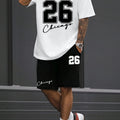 Summer new men's T - shirt shorts set sunglasses bear print sleeved round neck T - casual outdoor comfortabl - View 4 | SAMAG