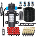45/60/80/100W Self-Priming Pressurize Water Pump Drip Watering System Garden Greenhouse Automatic Misting Cooling Irrigation Kit