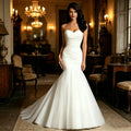 Strapless Sweetheart Mermaid Wedding Dress Pleated | SAMAG