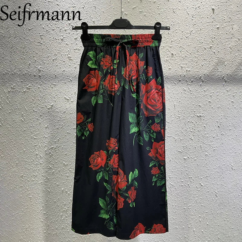 Seifrmann Casual printed two-piece lapel long-sleeved | SAMAG