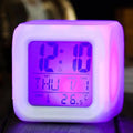 Alarm Clock with 7 Color Changing Night Light, Digital Kid Alarm Clocks with Snooze, Wake Up Digital Clock , Temperature