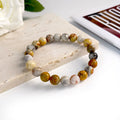 Natural Stone Beads Bracelet For Women Men Agate Crystal Quartzs Aquamarines Jades Jewelry Agates Elastic Bangle Bracelets 6 8mm