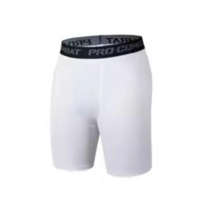 Men's Leggings Compression Pants Sports Leggings Basketball Quarter Shorts Quick Drying Running Training Stretch Fitness Pants