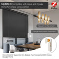 MOES ZigBee Smart DIY Motorized Roller Blinds/Shades Drive Motor Hub Tuya Smart Life APP Alexa Google Home Voice Control