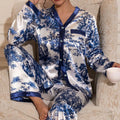 Long Sleeve Pajamas Women Woman Set Home Wear Big Size | SAMAG