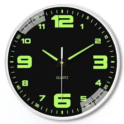 Hole-Free Luminous Wall Clock, 8 Inch Silent Quartz | SAMAG