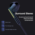 EARDECO Headphone Headset with Mic Wired Headphones Heavy Bass In Ear Stereo Wired Earphone Earbuds Wire Game Phone Earphones