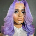 Hot Red Short Body Wave Lace Front Wigs 13x4 HD Bob Lace Wig Pre Plucked Glueless Synthetic Daily Wear Cosplay Heat Resistant