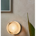 Modern Circular Wall Lamp LED Glass Wall Lamp Sconce Living Room Corridor Bedroom Bathroom Home Decoration Indoor Lighting