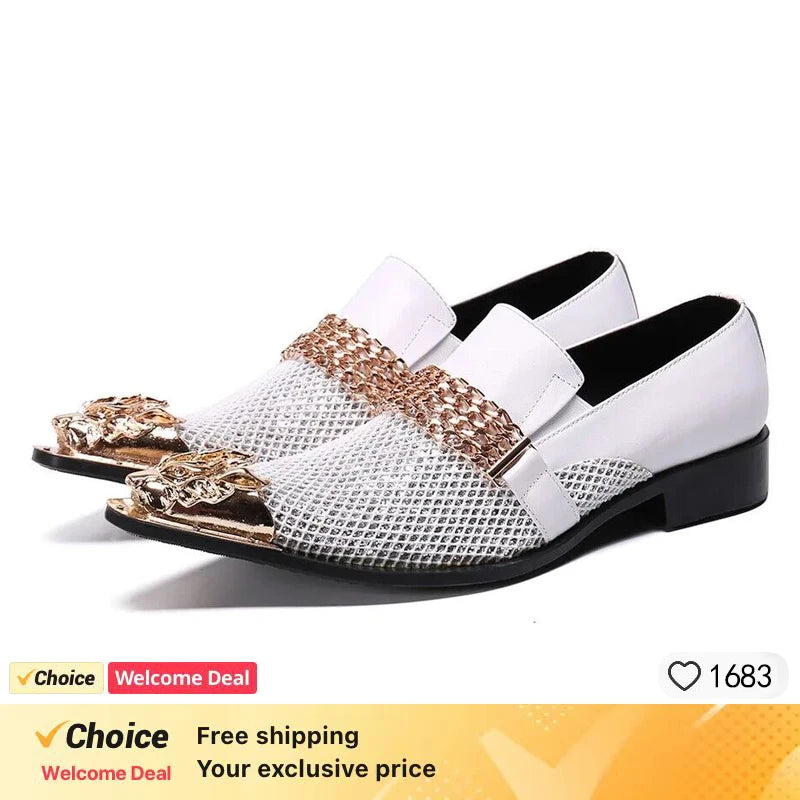 Crocodile Grain Men Shoes Pointed Iron Toe Leather Dress Shoes Black Lace-up Formal Business Shoes Men Zapatos Hombre