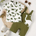 Spring and Summer Dinosaur Short Sleeve Shirt | SAMAG