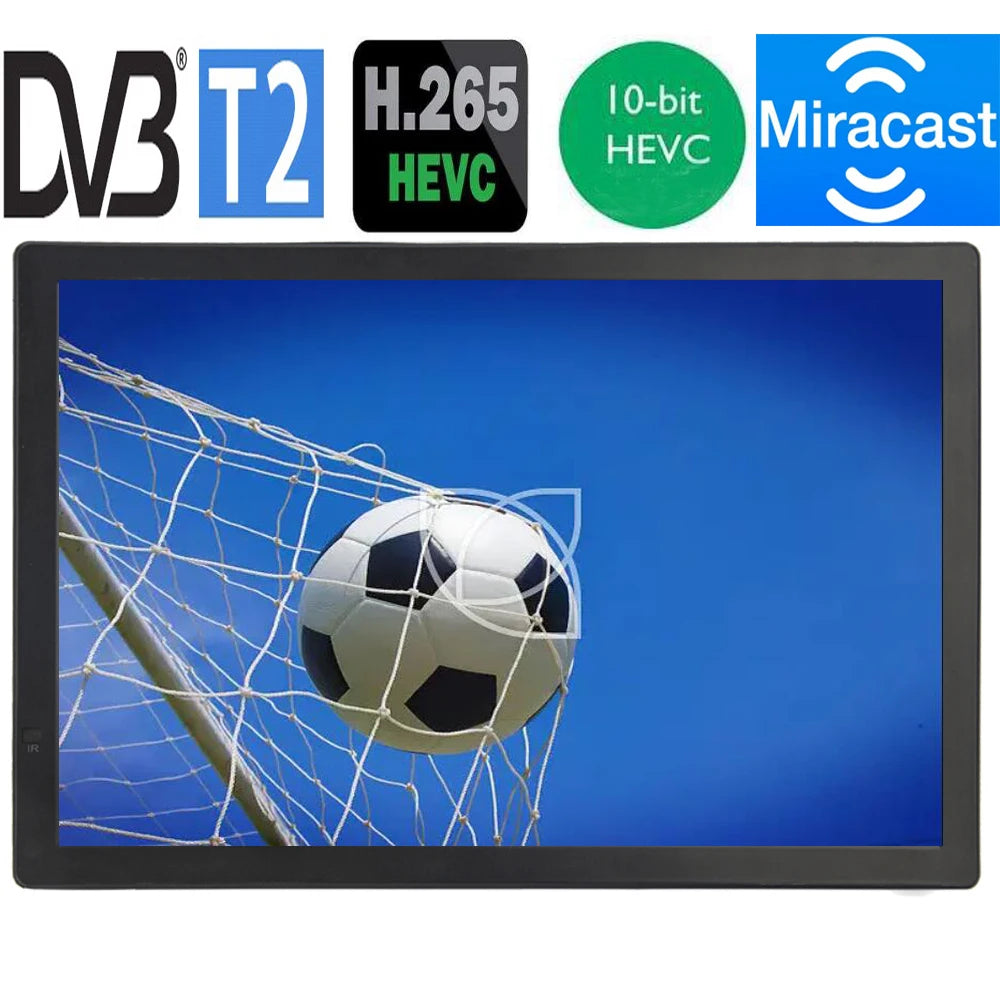 WIFI Miracast LEADSTAR D16 15.4 Inch Portable Mini Digital TV Support DVB-T2 Hevc H265 10Bit Code Car Tv Kitchen TV Dolby AC3