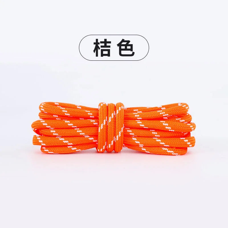 Length 100cm DIY Freedly Round Leather Colorful MIU Shoelaces Canvas Casual  Boots Shoe Laces Rope Shoestrings