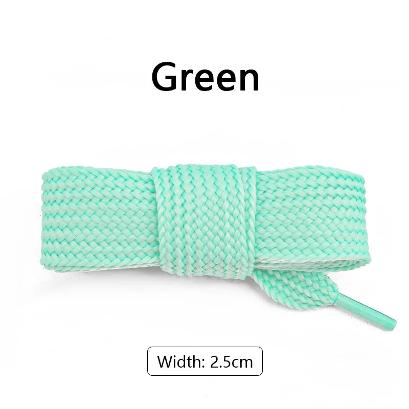 New 1Pair 100/120/140/160CM 2.5cm Wider Laces for Shoes New Sneakers Flat Shoelaces Fashion Rope Shoelace Shoes Accessories