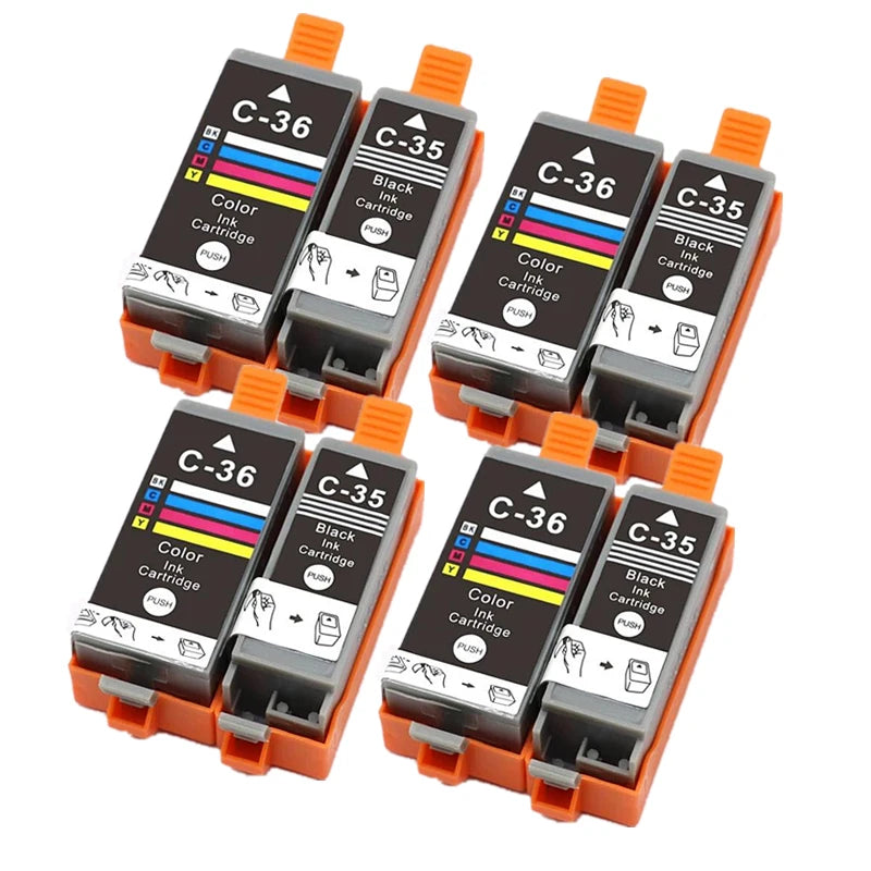 Ink Cartridge PGI-35 PGI35 CLI-36 CLI36 Compatible PGI35 CLI36 for Canon PIXMA IP100 IP110 IP100B TR150 Printer