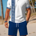 Men's Summer Polo Shirt Sets Casual Collared Sportswear | SAMAG