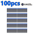 Fountain Pen Ink Cartridges Set Black Blue Red Refill High Quality, Bore Diameter for Smooth Writing 2.6mm 3.4mm 50 Pcs 100Pcs