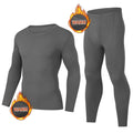 2/4-piece Set Of Autumn And Winter Men's Solid Color Classic Round Neck Warm Underwear Set Casual Mid Neck Bottom Top Warm Pants