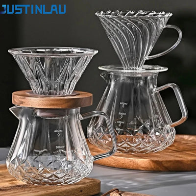JUSTINLAU Hand Drip Coffee Pot Set High Borosilicate | SAMAG