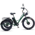 Fat Tire Electric Tricycle Adults With Passengers Powerful 48V 750W Family Electric Bicycle Removable Battery With Safe Belt