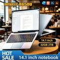 14.1 Inch Ultra Slim Laptop Intel Core i7 8650U 4C8T 1.9 4.2GHz 32GB RAM 2TB SSD Gaming PC Gamer Office 1920x1080 HD New