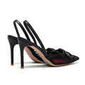 CHCH Women's High Heels 2025 Summer Breathable Mesh Black Business Sandals 9cm
