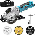 SEESII Mini Circular Saw 4.8A 4000RPM Corded Compact 4 - 1/2" with Laser 45° Bevel Cut and Dust extraction - View 10 | SAMAG
